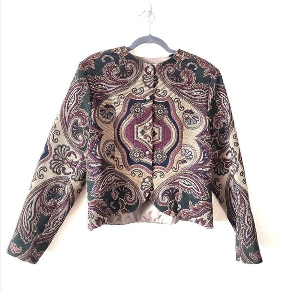 Vintage Jacquard Jacket - Picture 1 of 7